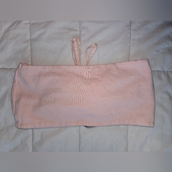 ZARA Pink Tube Top Size S - Picture 3 of 5